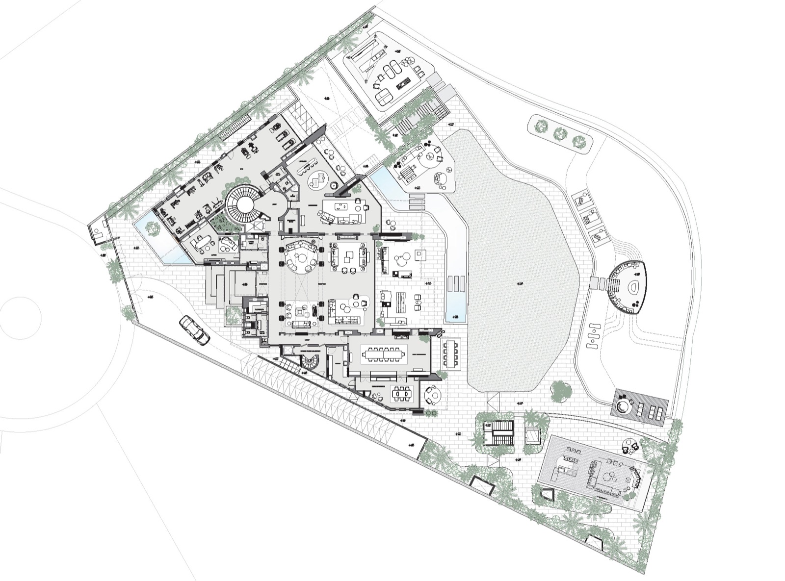 AH Residence — Ground floor plan