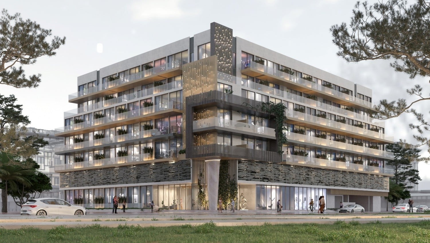 Almaan 101 — Before — the previous consultant's approved scheme established the starting point for the redesign.