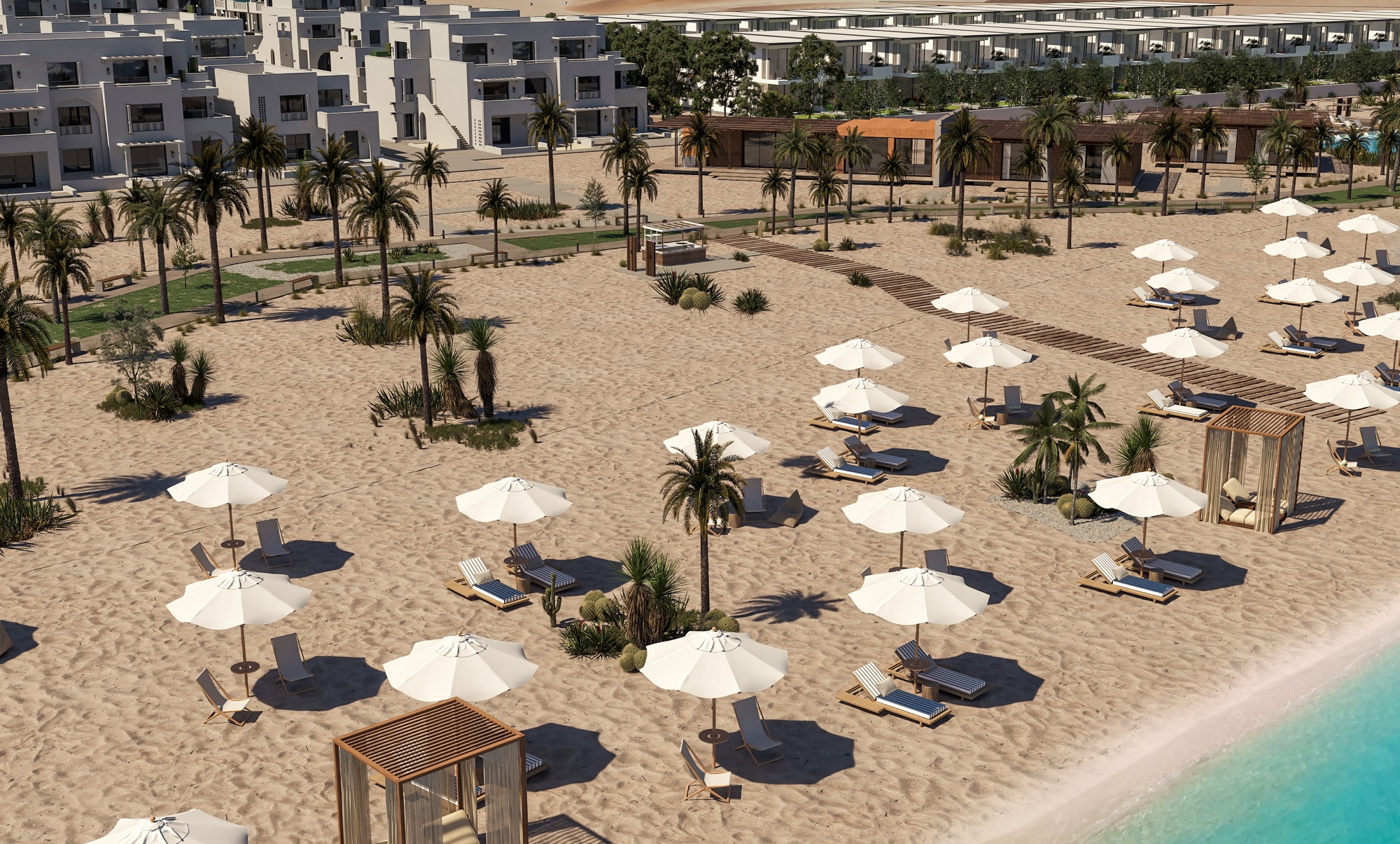 Can Limon, Kai Sokhna — Render — the beach front