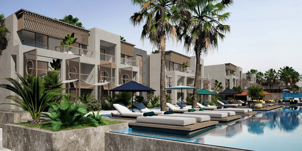 Costa Mares — Stepped terraces break the accommodation into smaller groups along the water.