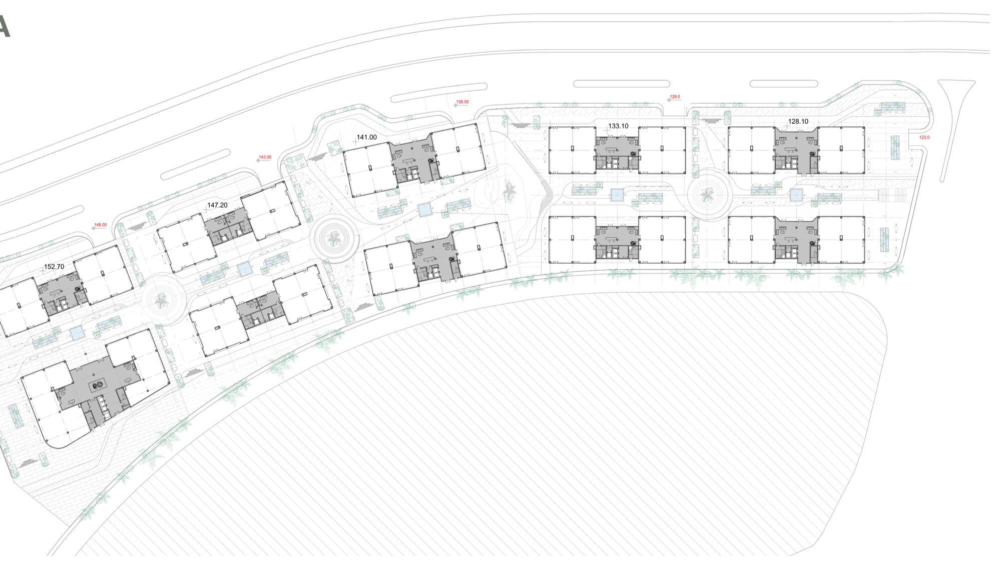 G-Town Offices — Overall ground floor plan