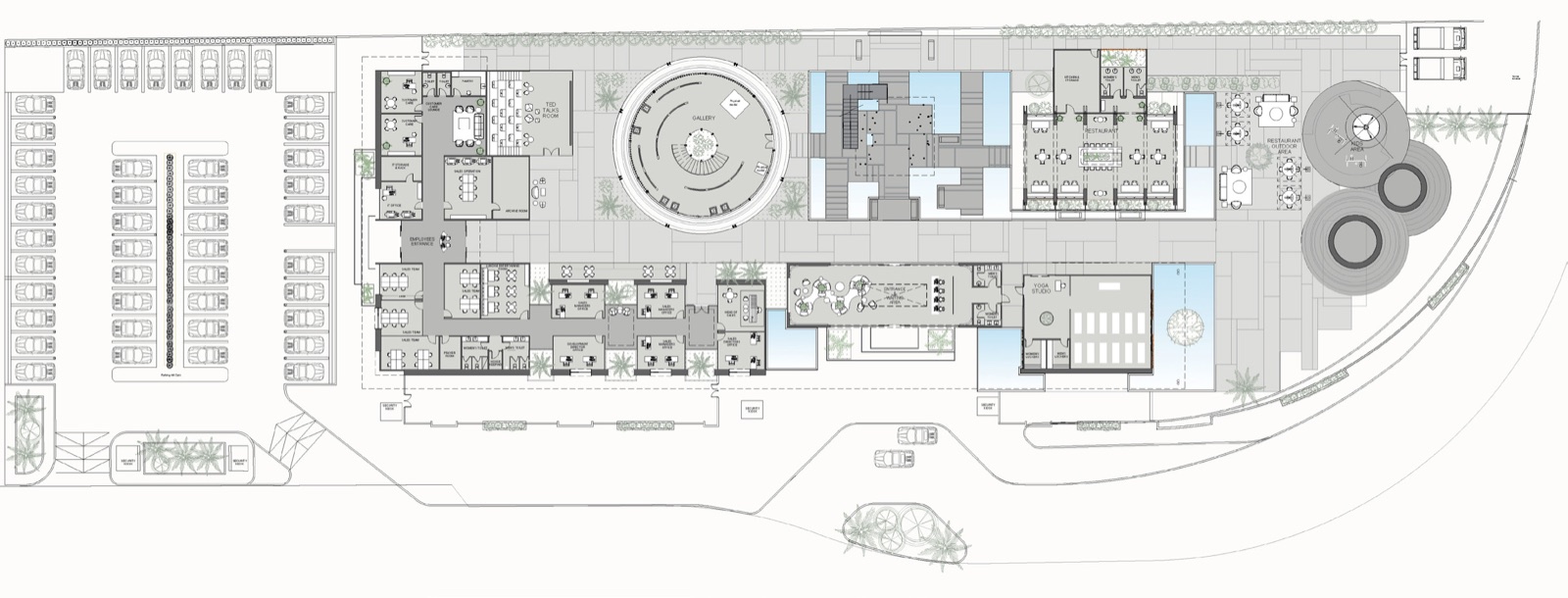 Imkan Sales Center — Layout plan