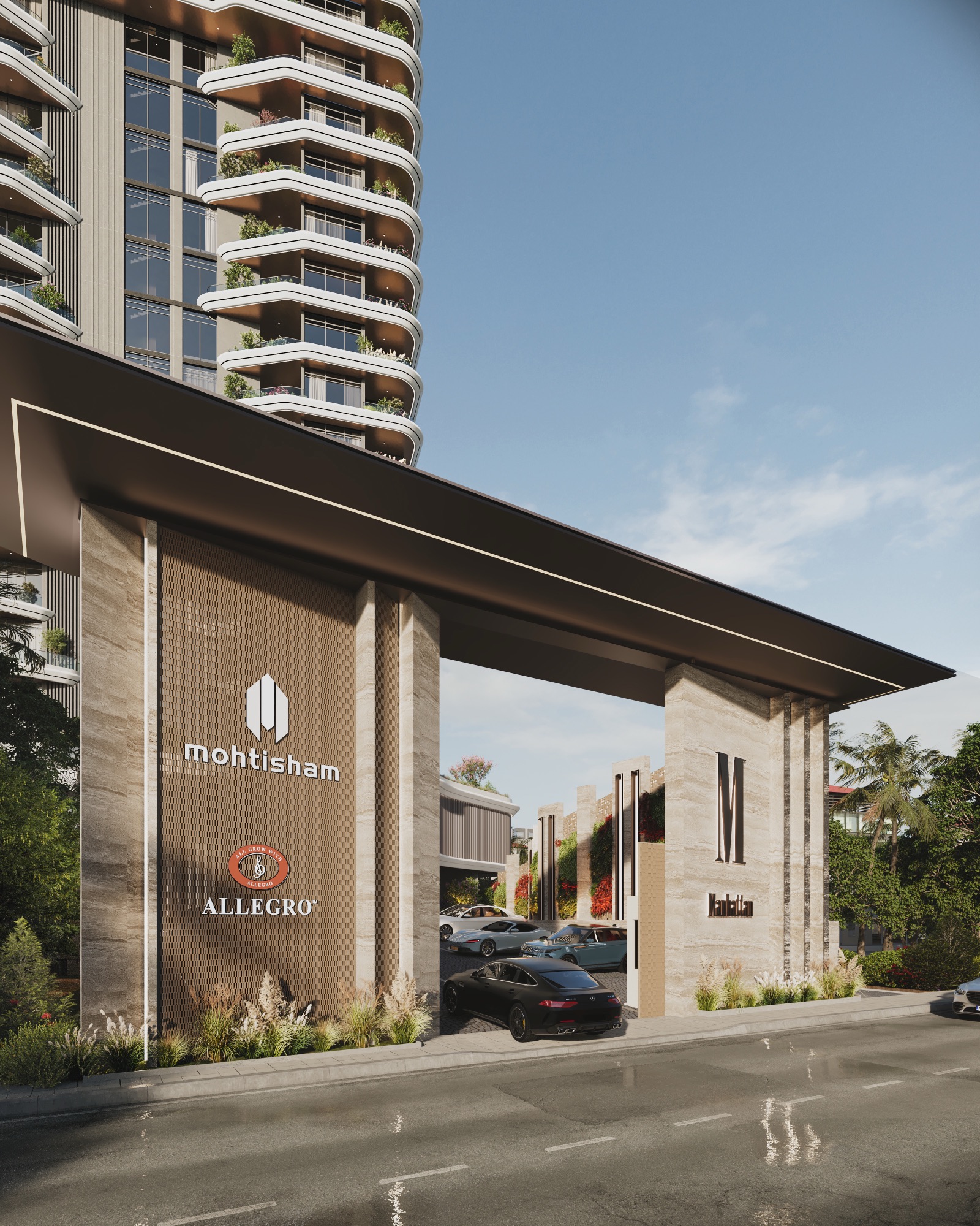 Manhattan Mangalore — Render — the entrance gateway