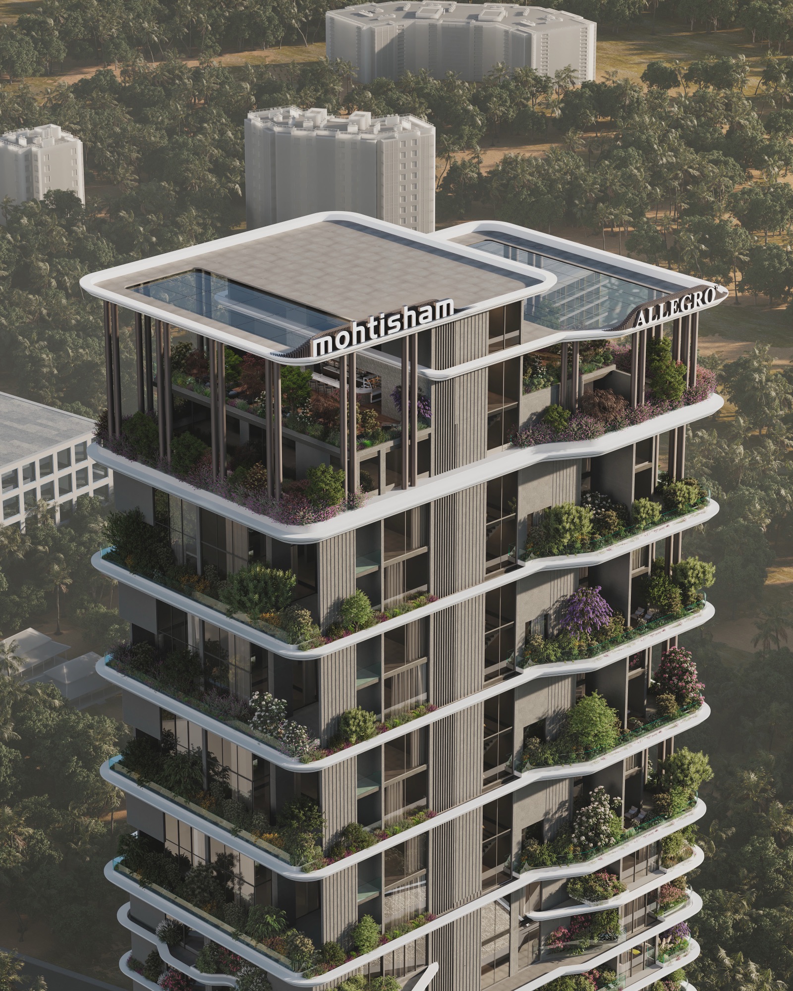 Manhattan Mangalore — Render — the crown from the air