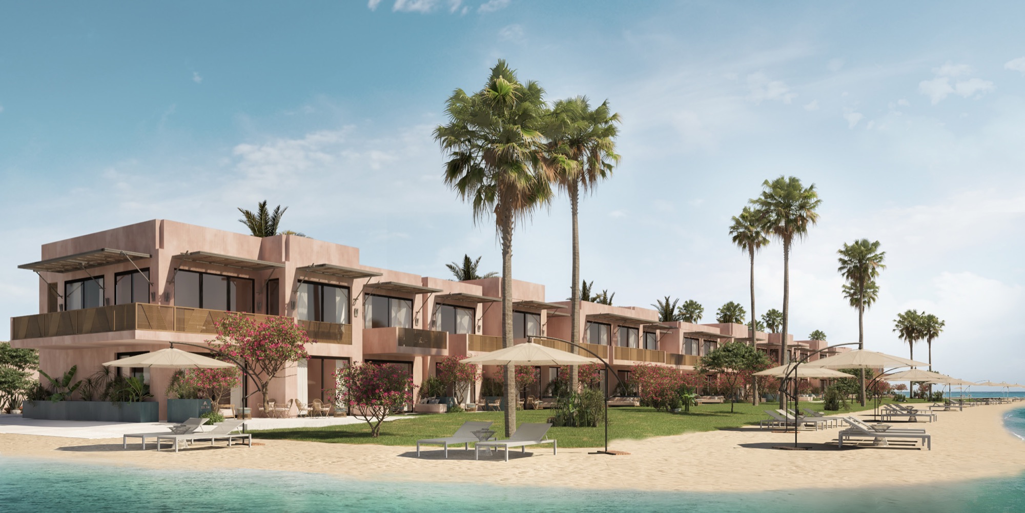 Playa — Render — units along the shore