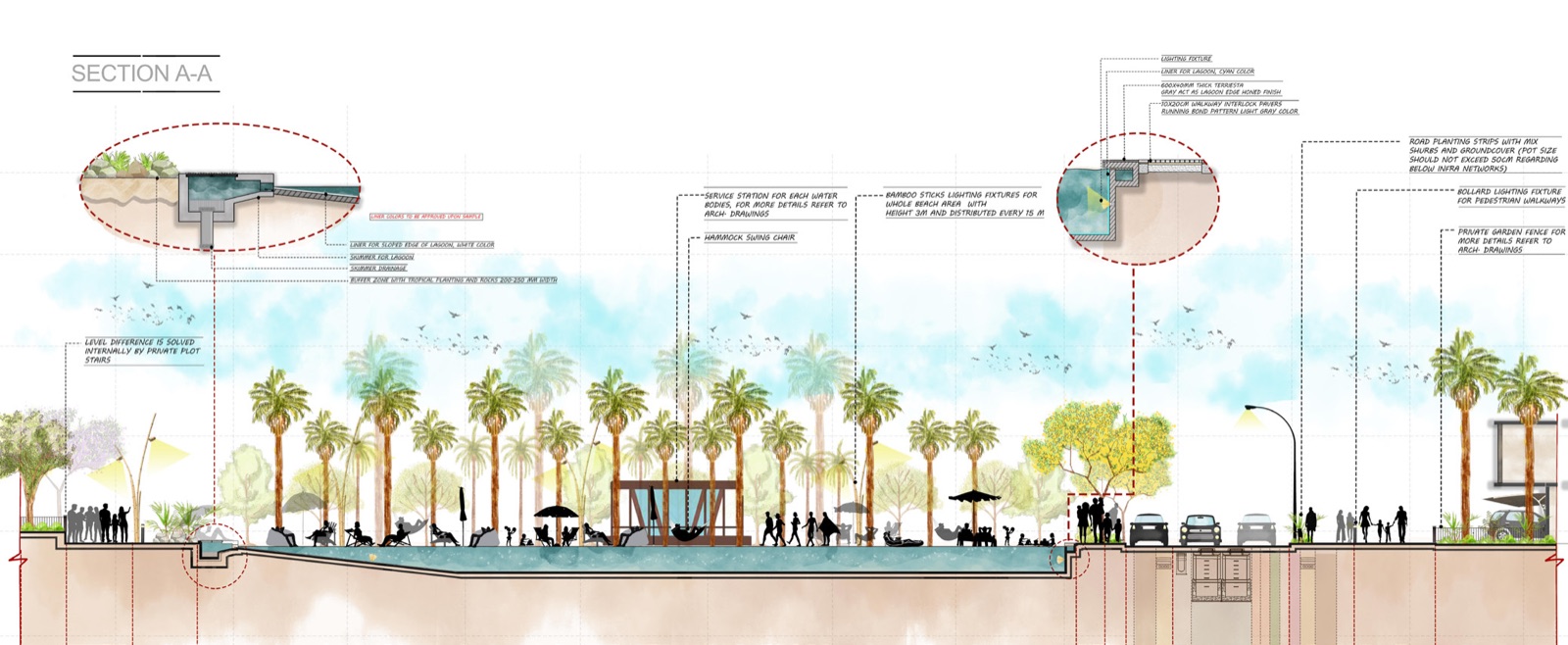 Playa — Landscape section