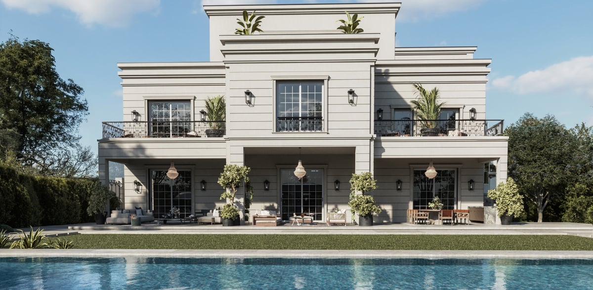 SS Residence — The loggia connects the principal rooms to a continuous strip of sheltered outdoor space.