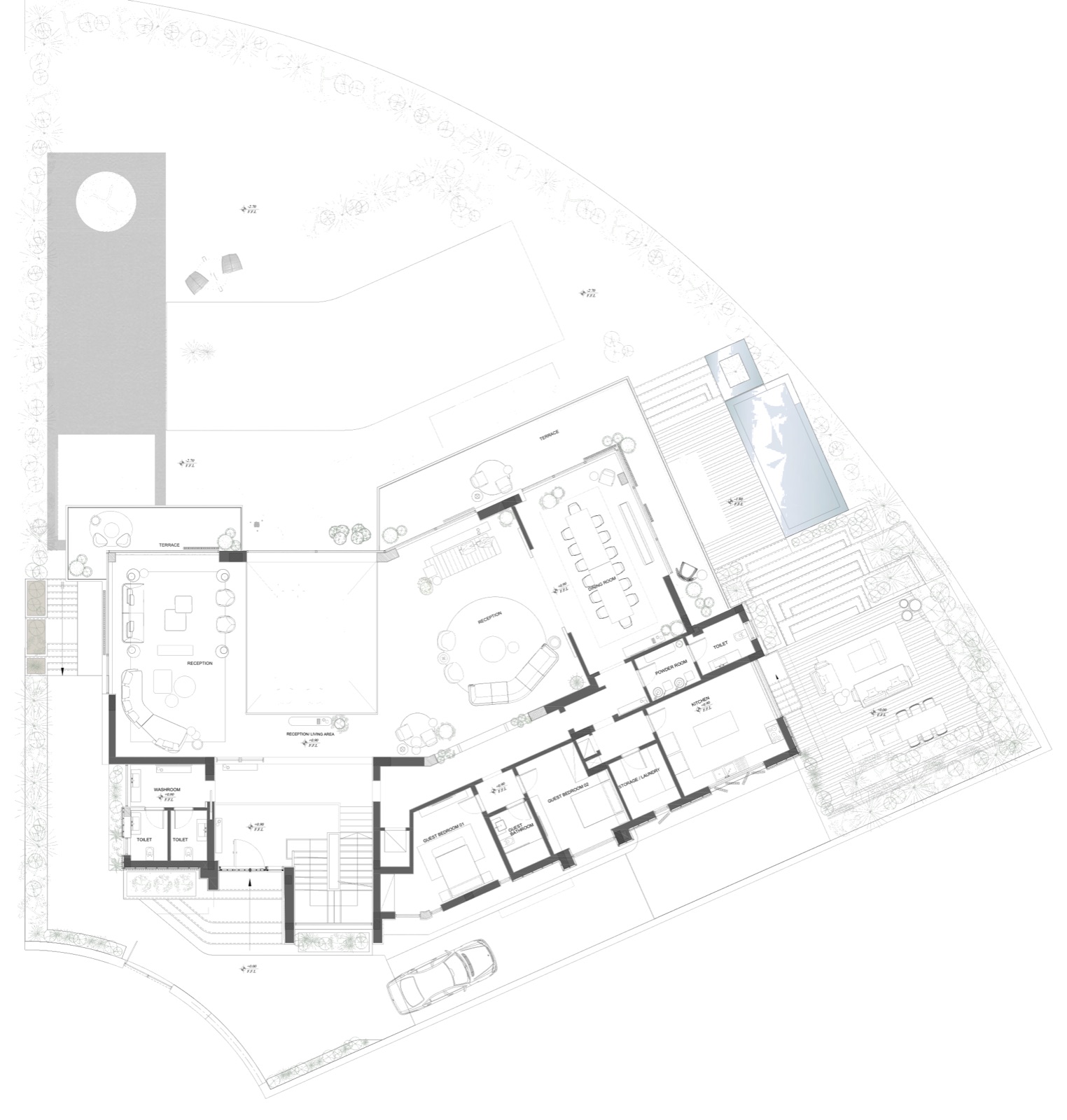 The Continuum House — Ground floor plan