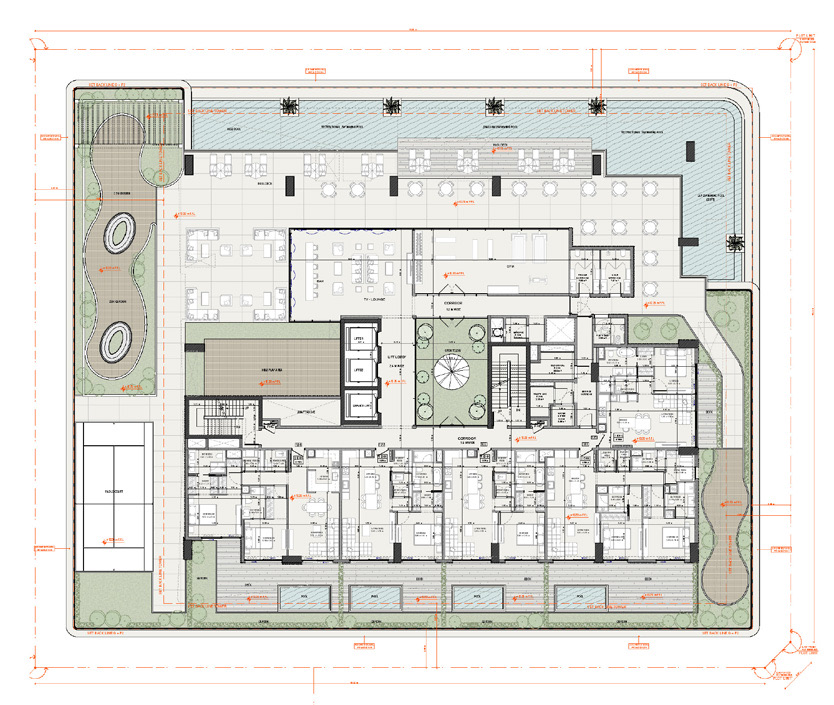 The Isolana — Podium level — pool deck