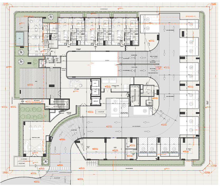 The Isolana — Podium parking level