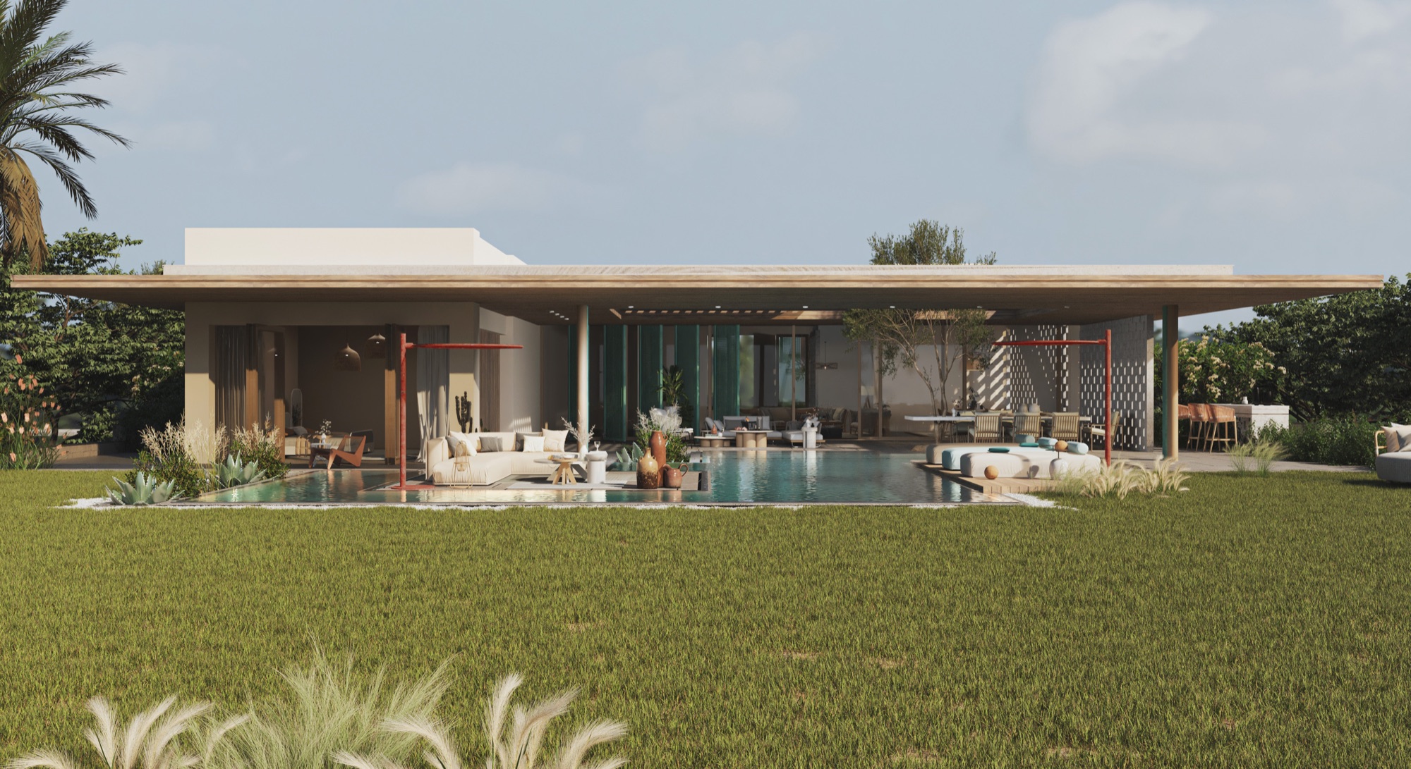 Zoya Ghazala Bay — Villa from the lawn