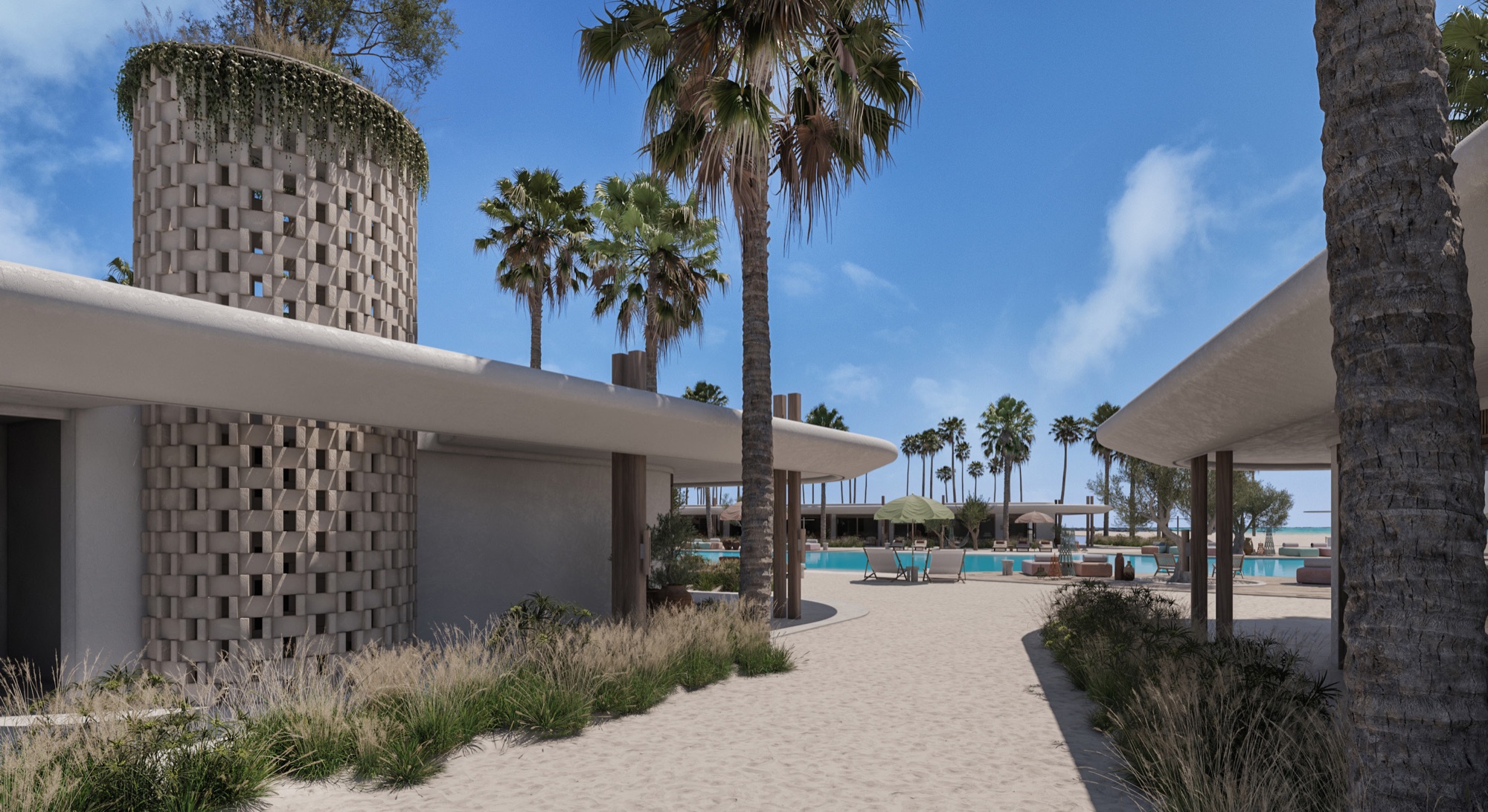 Zoya Ghazala Bay — Cabana with its tower