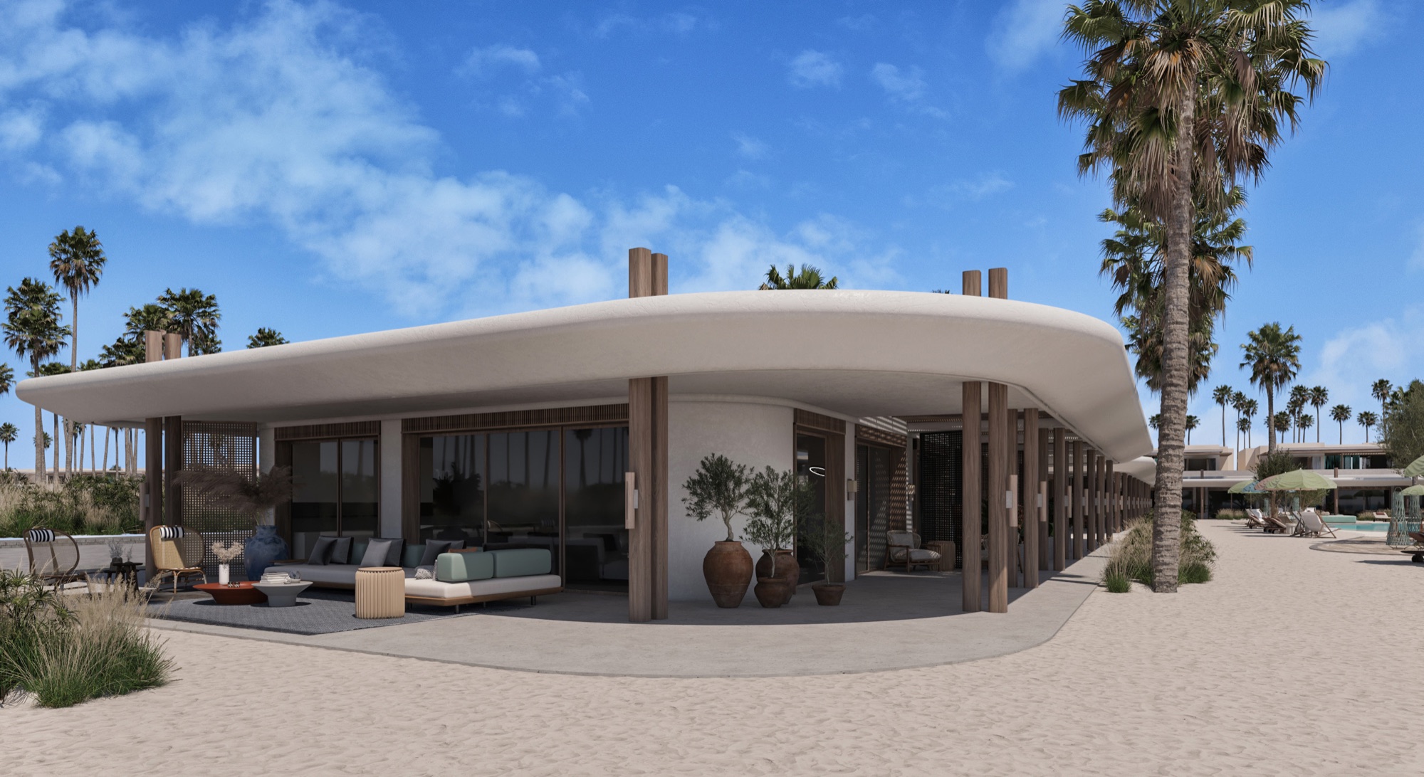 Zoya Ghazala Bay — Cabana — curved roof