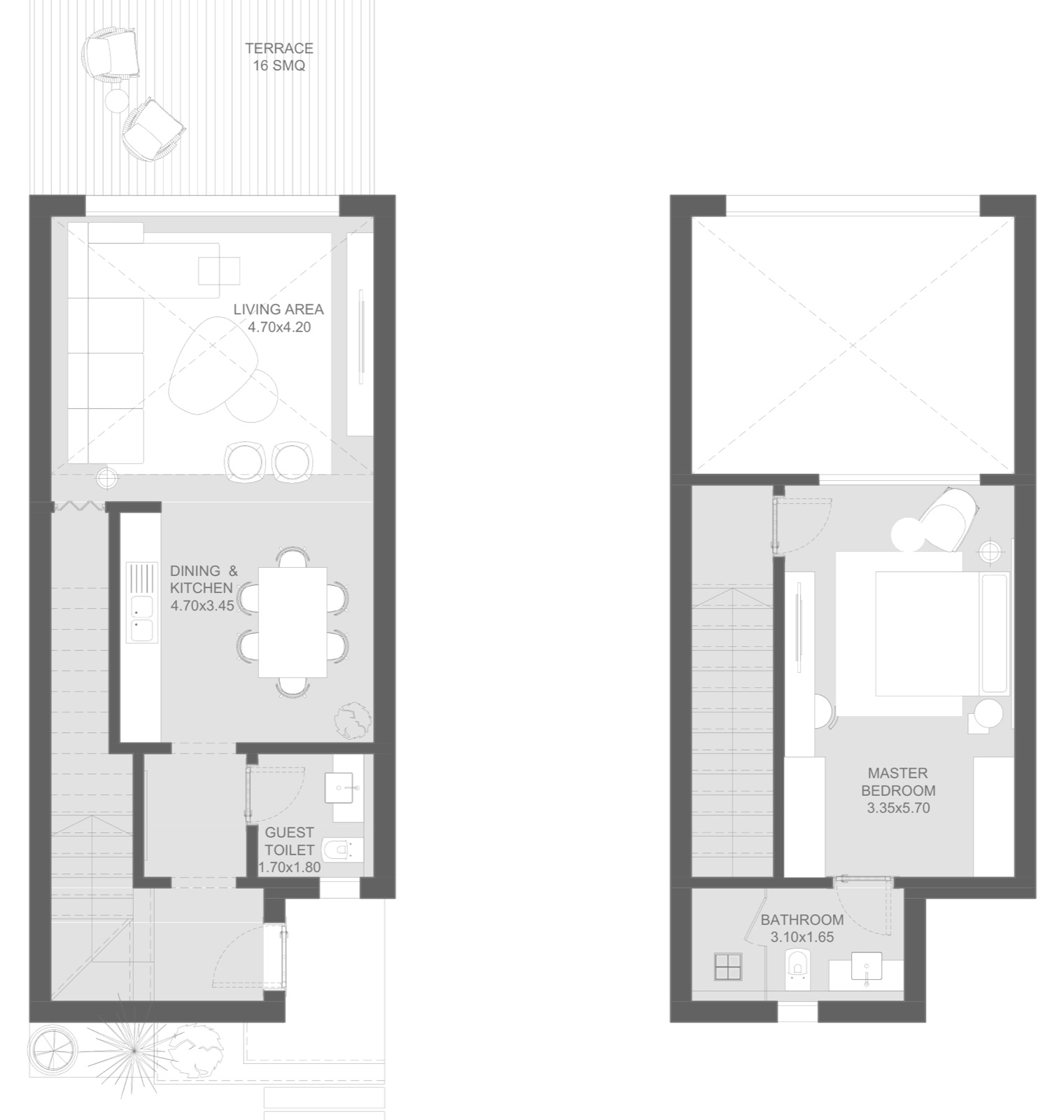 Zoya Ghazala Bay — Beach cabin A — plans